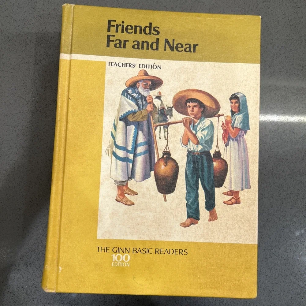 Vintage 1966 Friends Far and Near Teacher's Edition Ginn Basic Reader Book